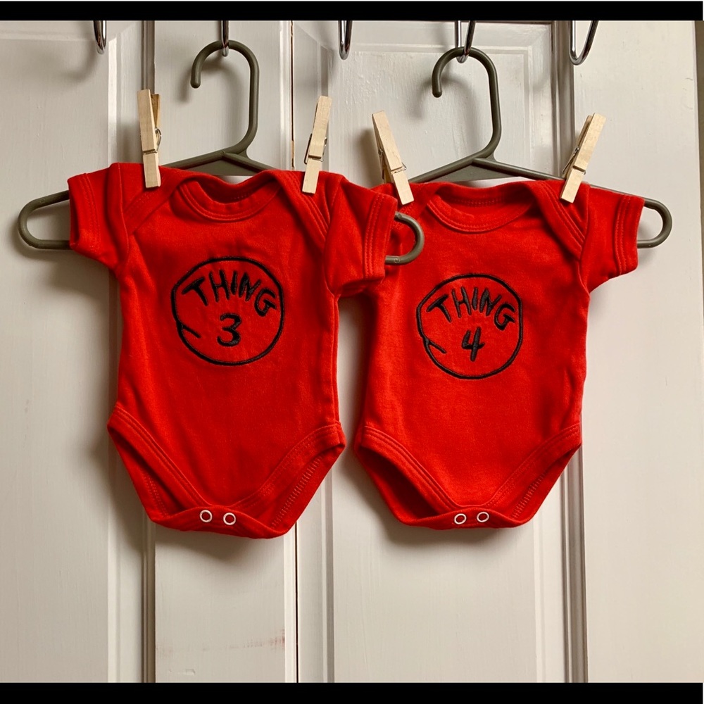 Thing 3/4 onesies